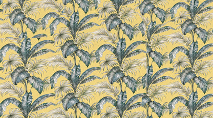 Papier Peint Palmier Jaune
