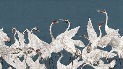 papier-peint-panoramique-grandes-grues-sur-fond-bleu-motif