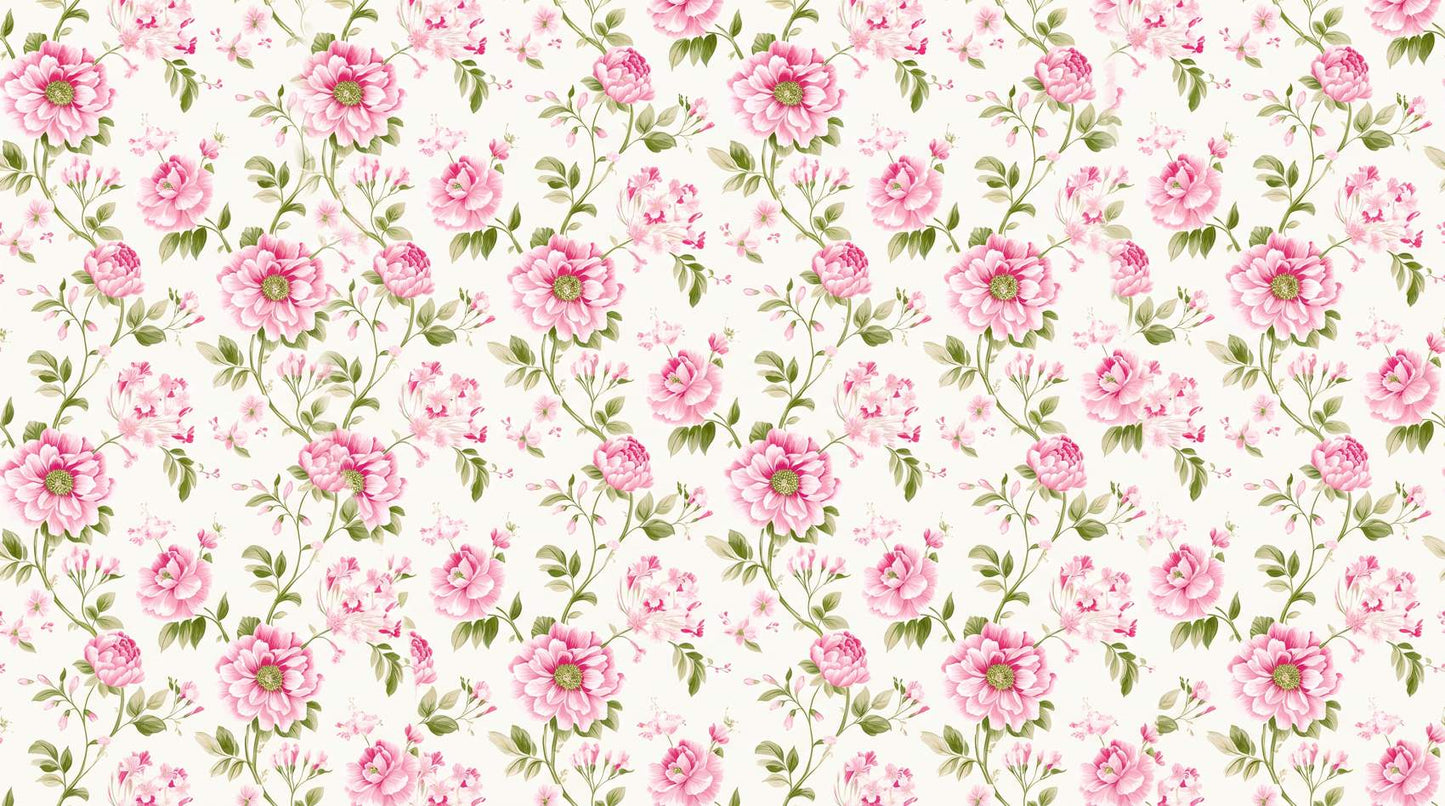 Papier peint pivoine