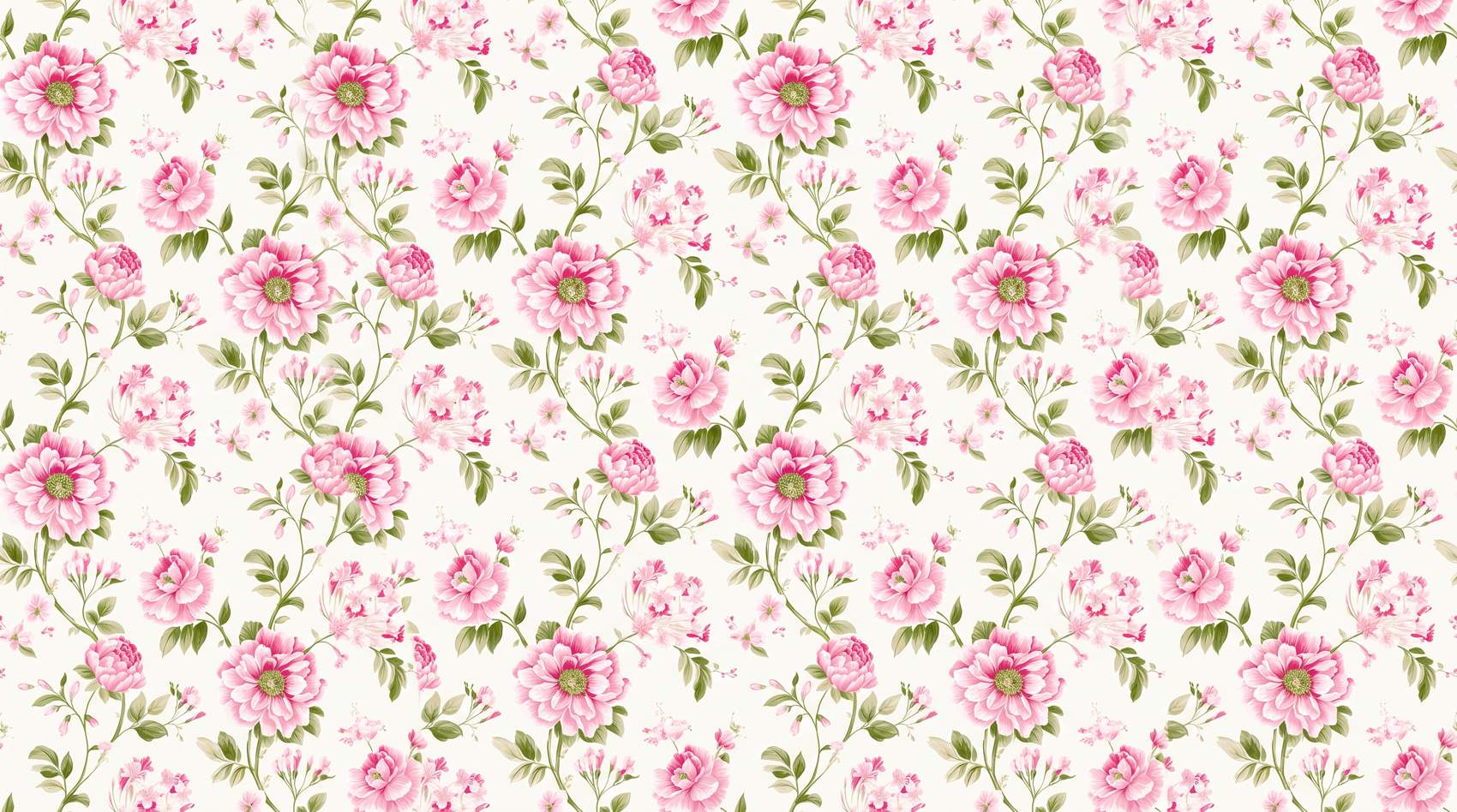 Papier peint pivoine
