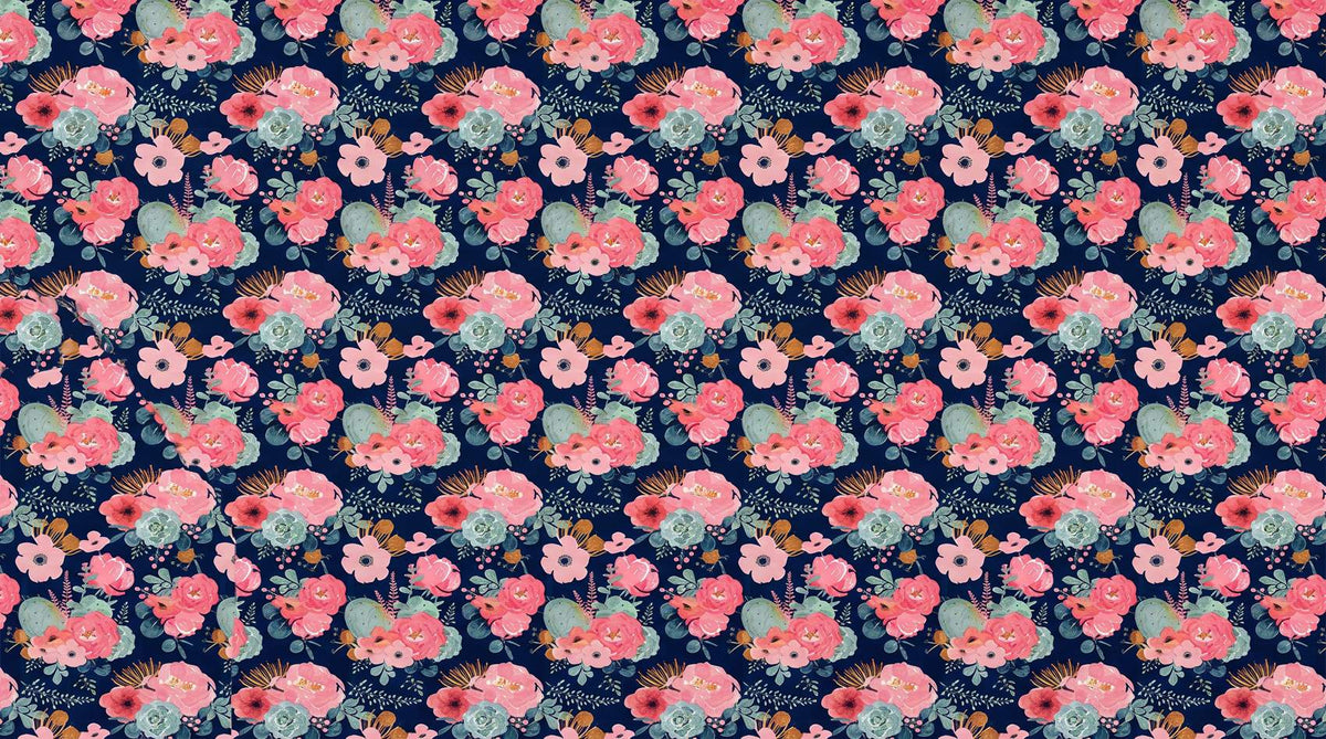 Papier peint pivoines vintage