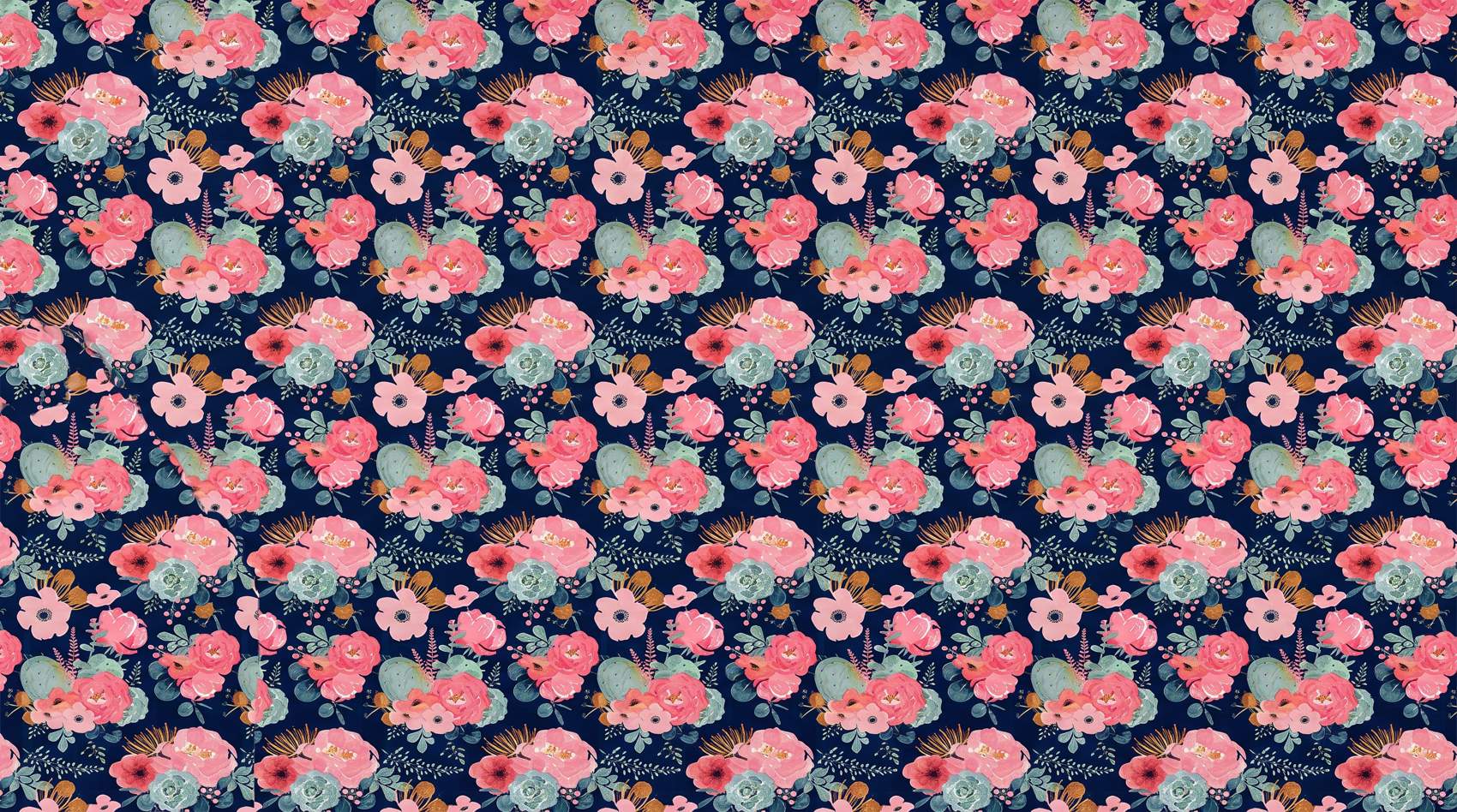 Papier peint pivoines vintage