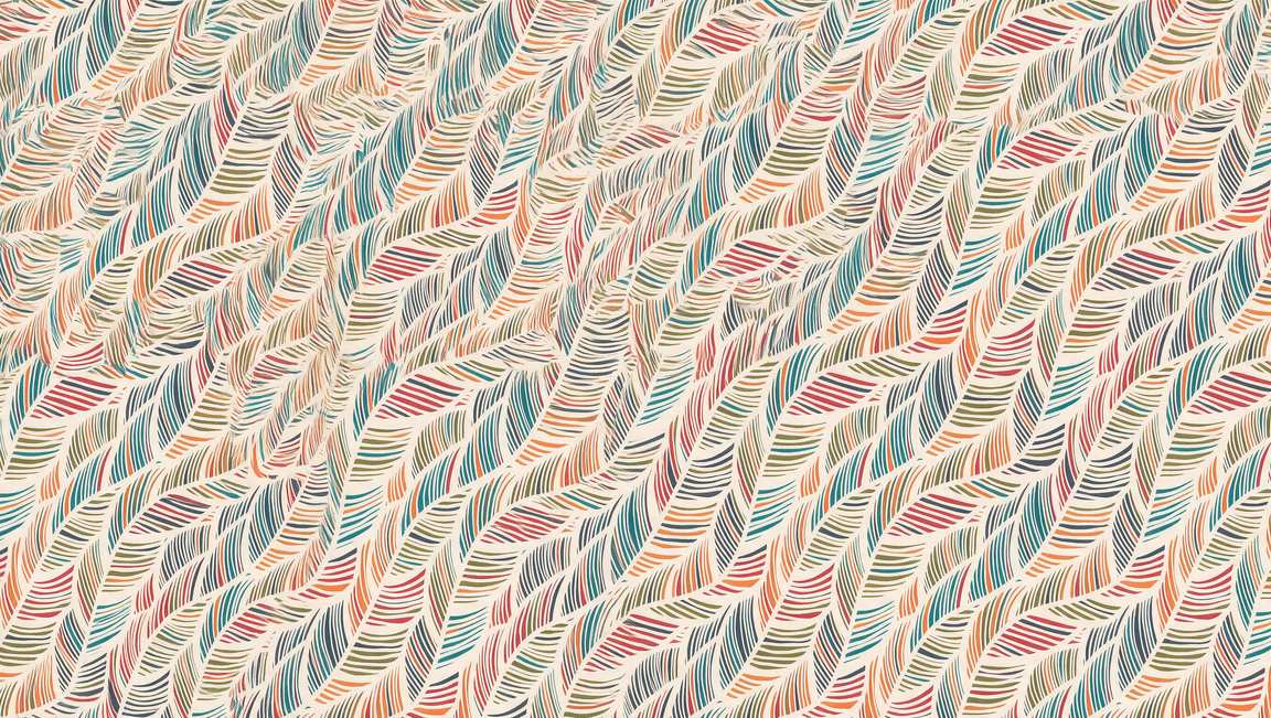 Papier peint plumes de paon