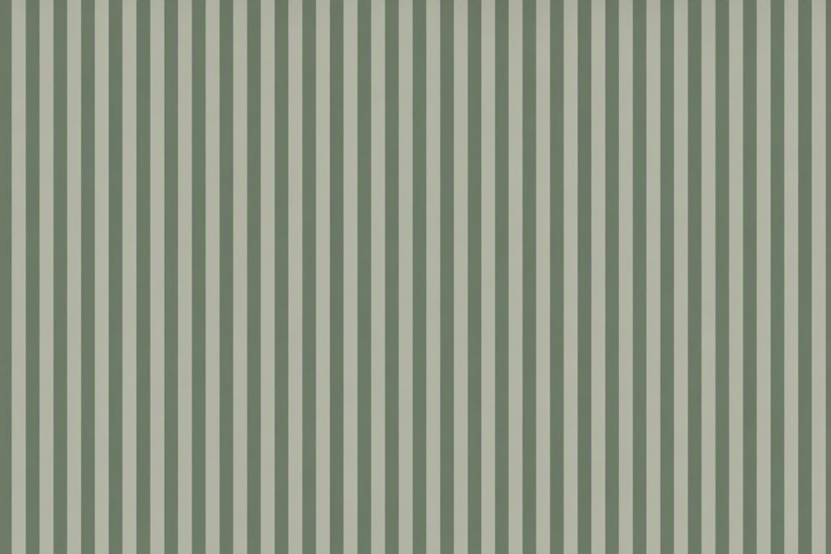 Papier peint rayé vert foncé