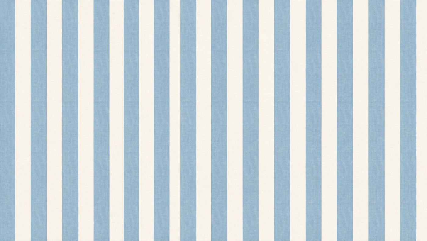 Papier peint rayures bleu et blanc