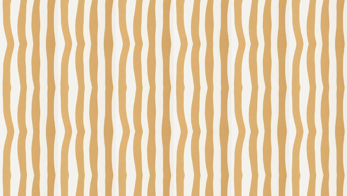 papier-peint-rayures-ocres-ondules-motif