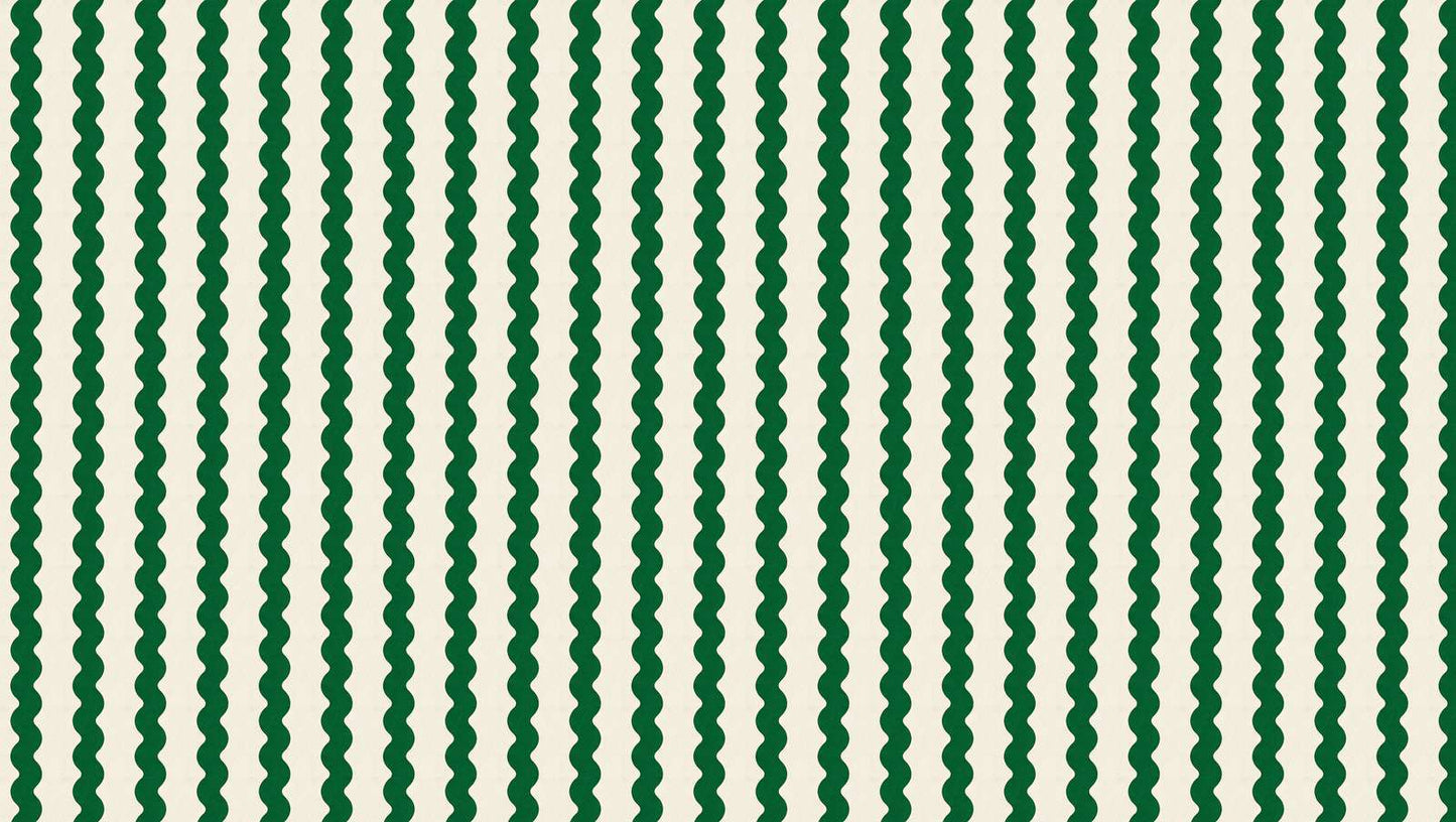 papier-peint-rayures-vertes-ondules-motif