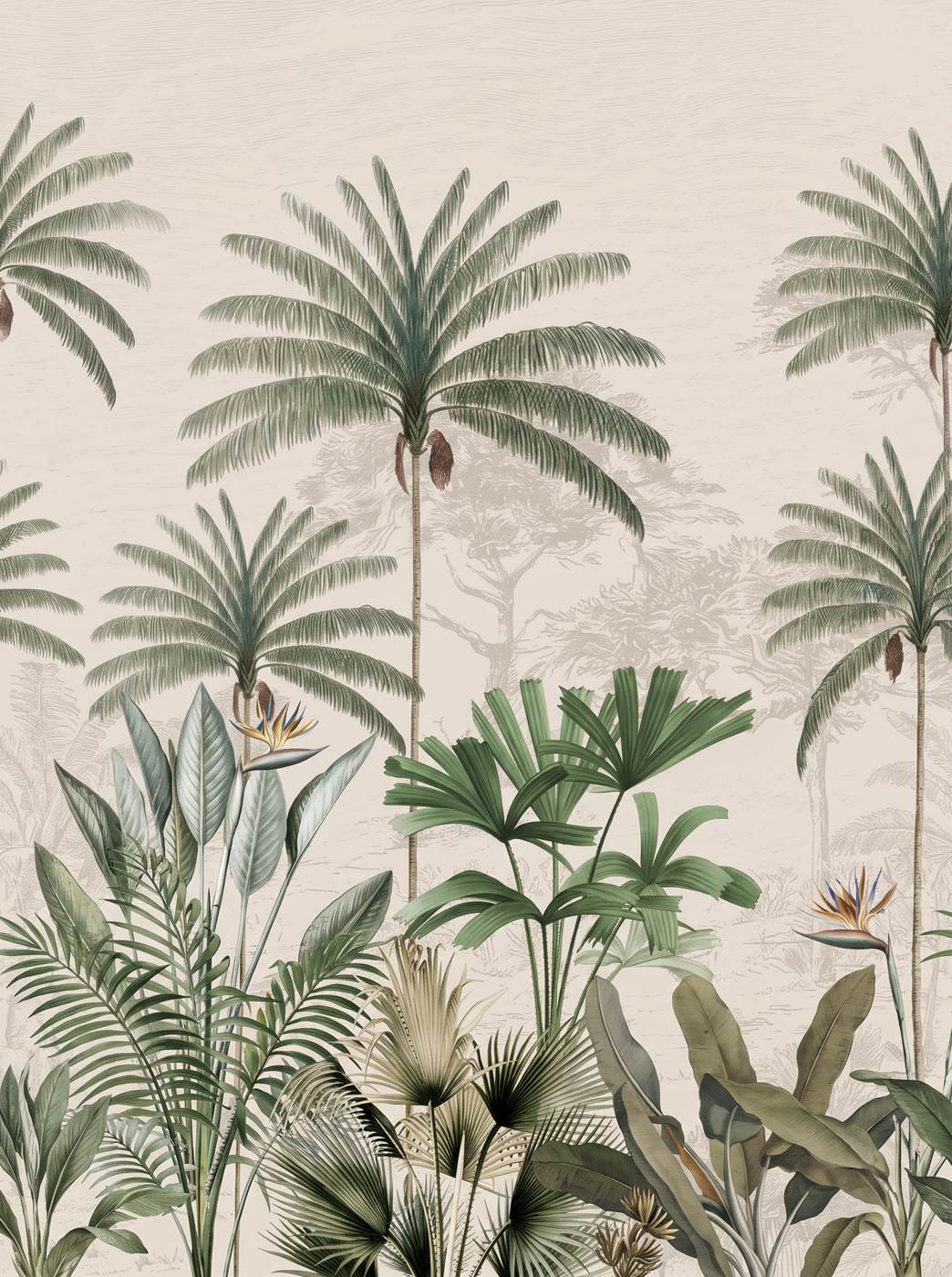 Papier Peint Rond Jungle
