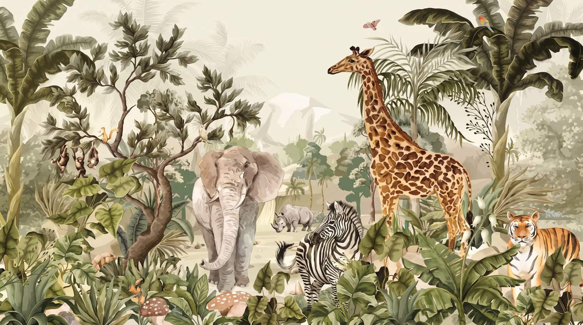 Papier Peint Safari Bébé