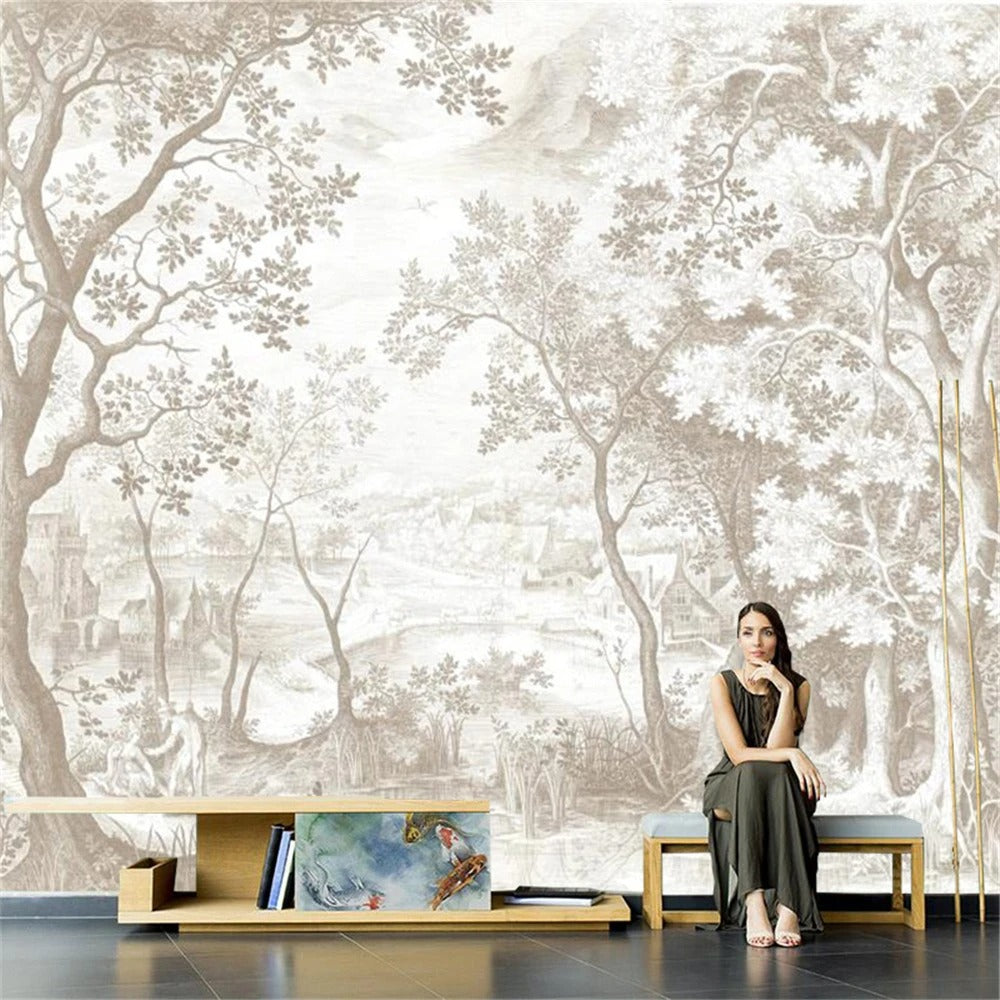 Papier Peint Savane Beige