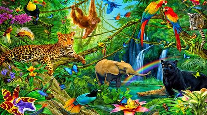 Papier Peint Savane Guépard