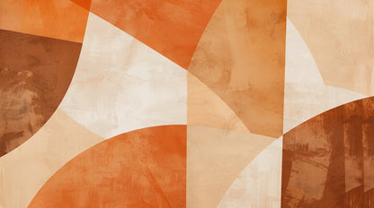 Papier peint terracotta et beige