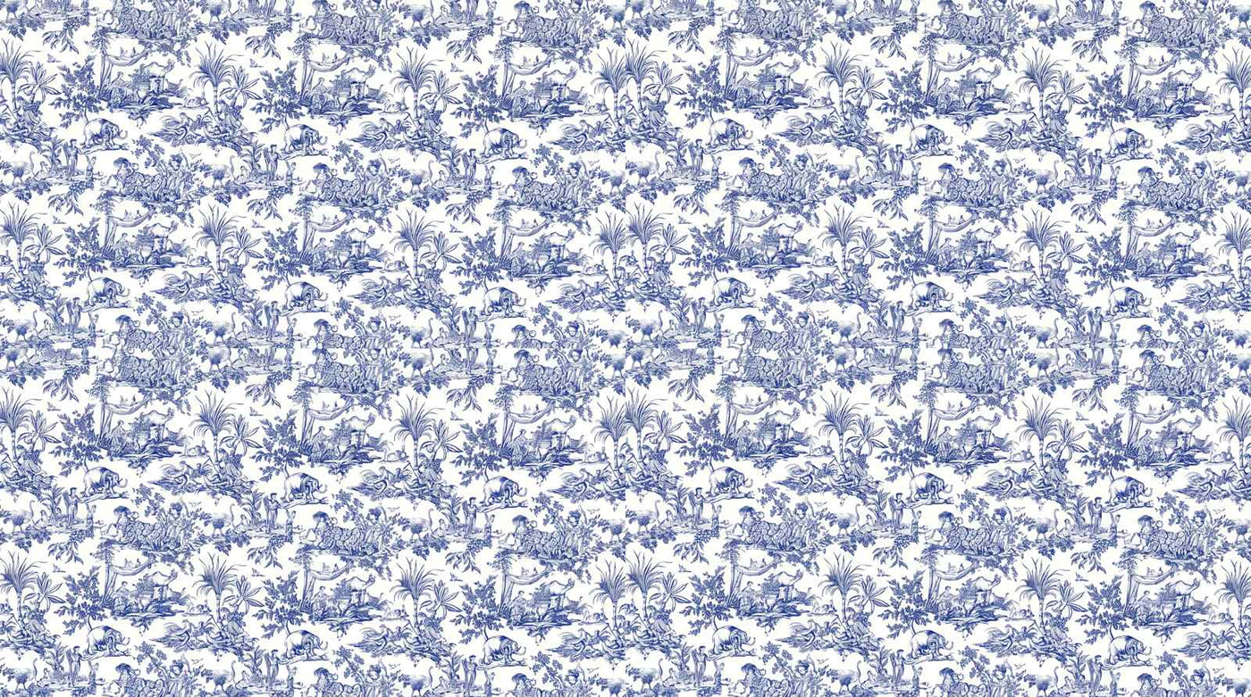 Papier peint toile de jouy animaux