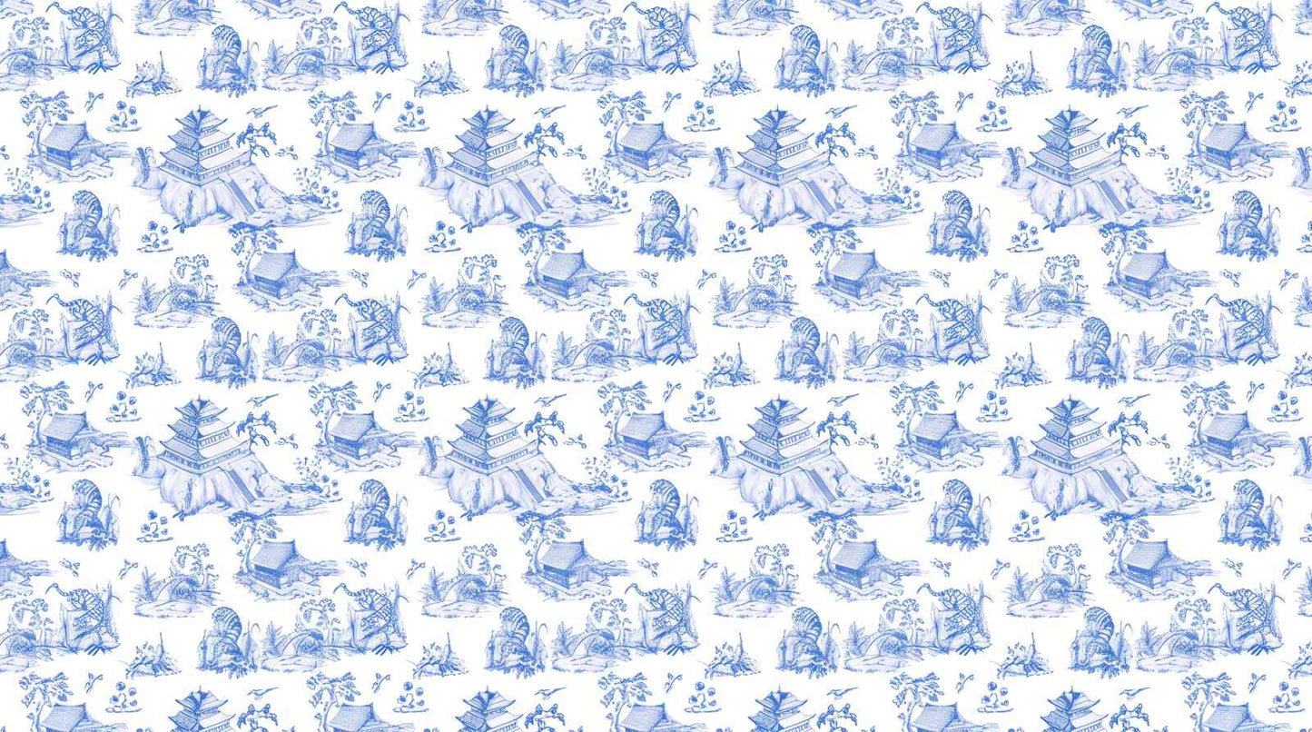 Papier peint toile de jouy japonais
