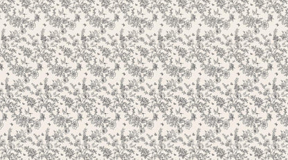 Papier peint toile de jouy petite fleur