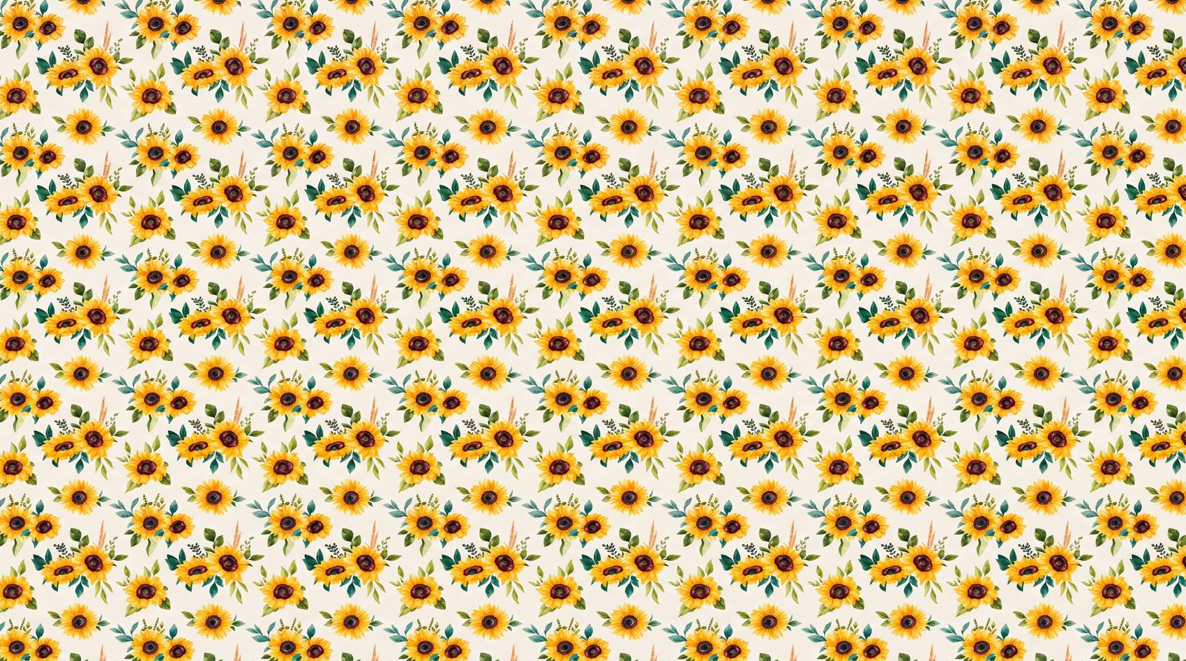 Papier peint tournesol