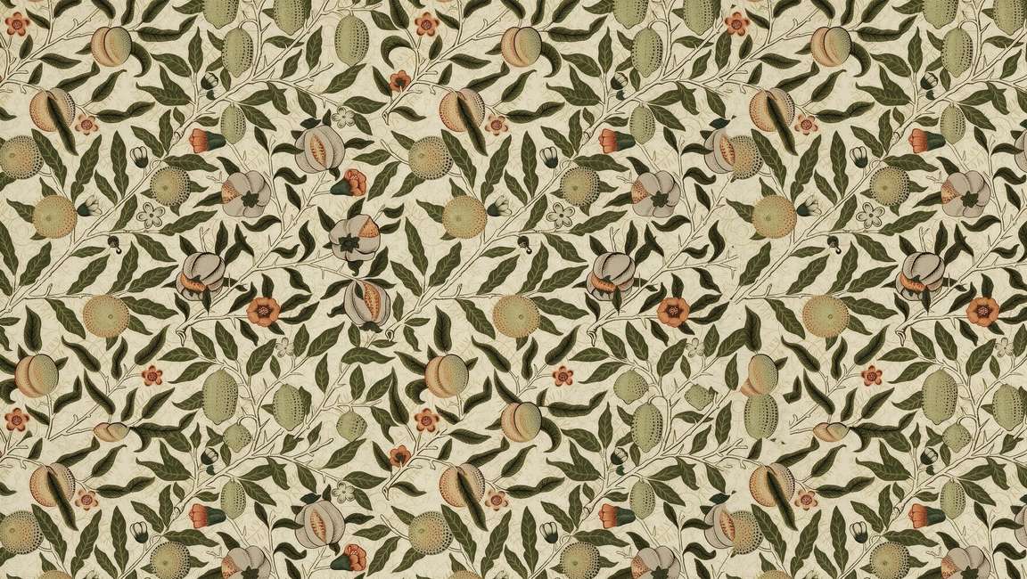 papier-peint-william-morris-grenade-vintage-motif