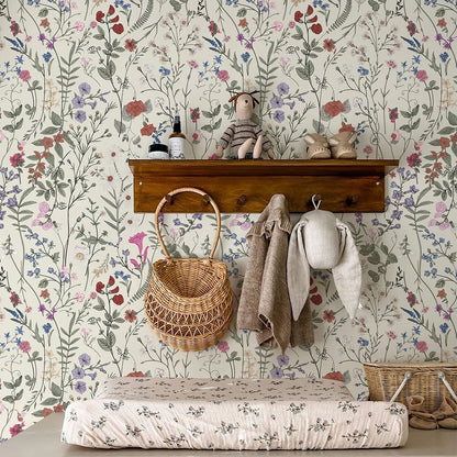 papier peint fleuri liberty vintage déco